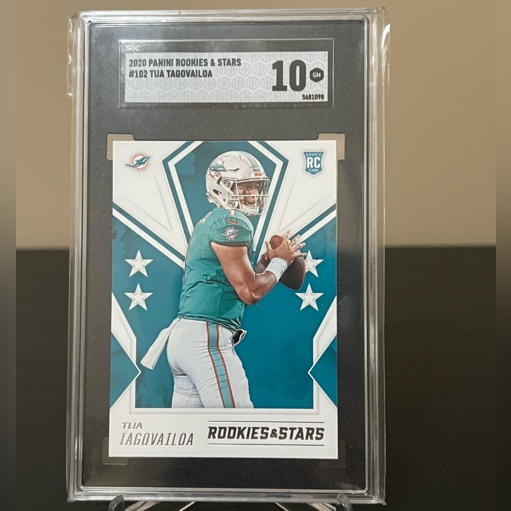 Tue Tagovailoa 2020 Rookies & Stars SGC 10 Graded Card Miami Dolphins 🔥🏈 QB